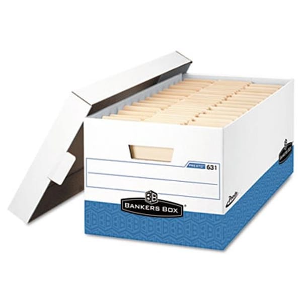 Bankers Box 0063101 Presto Maximum Strength Storage Box- Ltr 24"- 12" x 24" x 10"- WE- 12/Carton 63101 - main